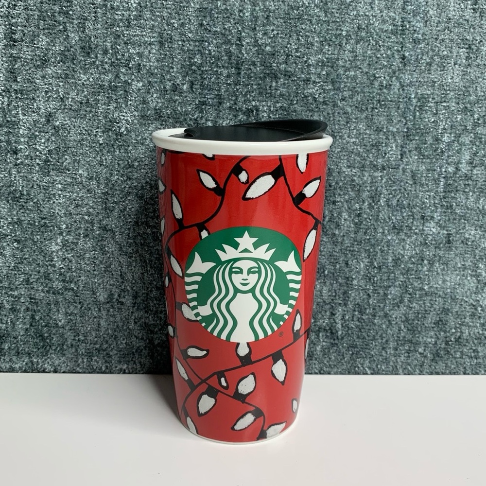 Starbucks Christmas Lights Ceramic Mug